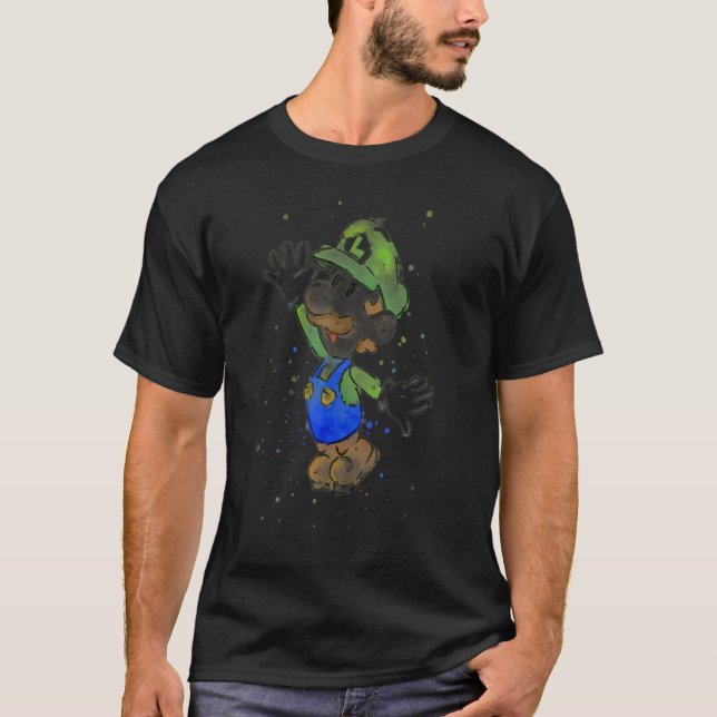 Luigi Watercolor T Shirt (Framsida)
