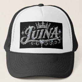 LUINA Lyxig Diamantkrona Anpassat Namn Present Keps