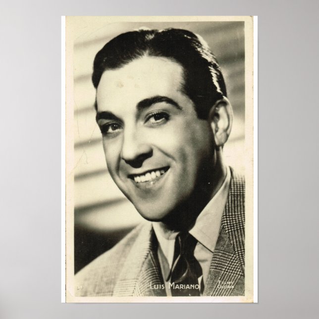 Luis Mariano Poster (Framsidan)