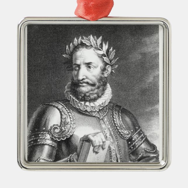 Luiz Vaz de Camoes som inristas av B. Roger Julgransprydnad Metall (Framsidan)