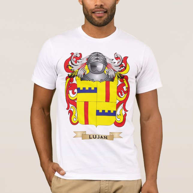 Lujan vapensköld (familjvapenskölden) t shirt (Framsida)