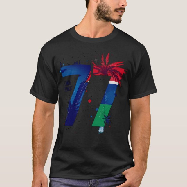 Luka Doncic 77 T Shirt (Framsida)