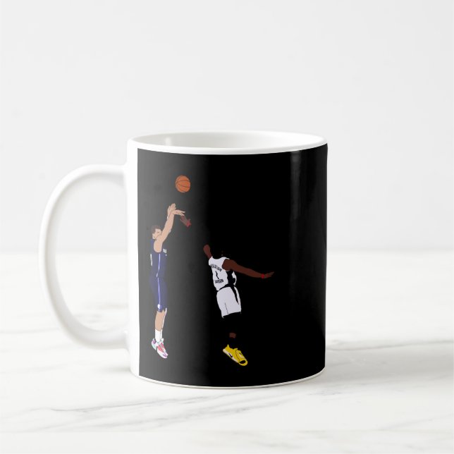 Luka Doncic Game Winner över Los Angeles Clipp Kaffemugg (Vänster)