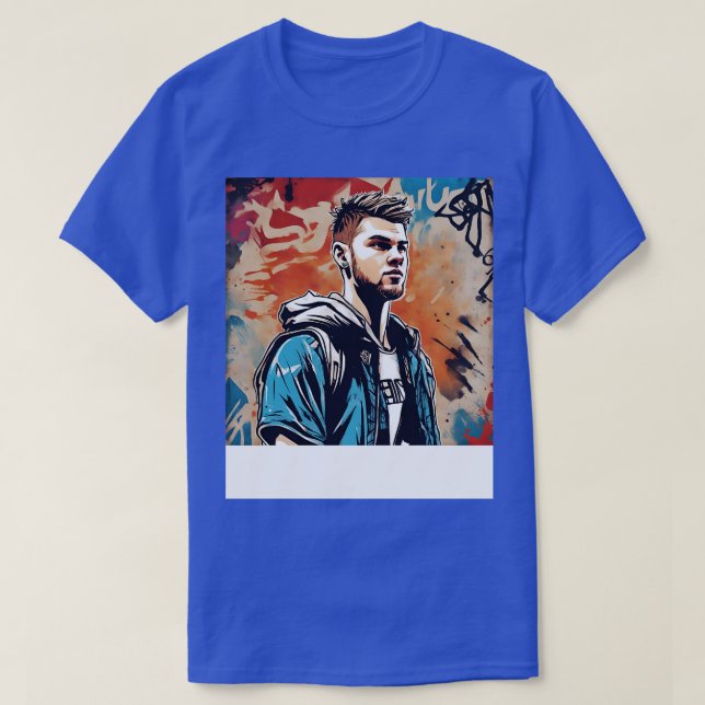 Luka Doncic i Tecknad TShirt T Shirt (Design framsida)