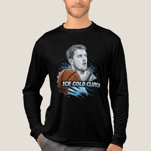 Luka Dončić Ice Kall Clutch T-Shirt: Basketball St T Shirt (Framsida)