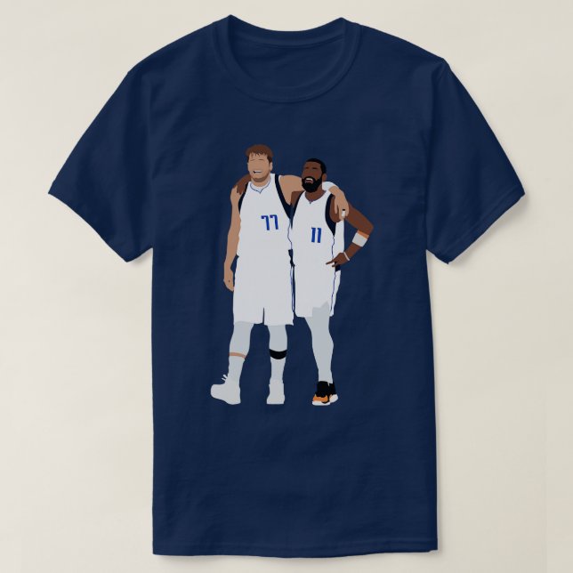 Luka Doncic Kyrie Irving UNSTOPPABLE Duo Dallas Mo T Shirt (Design framsida)