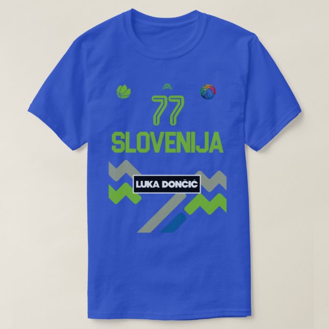 Luka Doncic Slovenien Jersey Fläkt Design1 T Shirt (Design framsida)