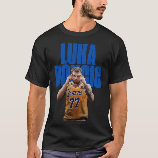 Luka Doncic, vintage shirt, basketball shirt T (Framsida)