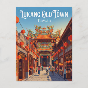 Lukang Gamla Stad Taiwan Vykort
