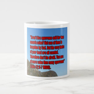 Lukas 12:6-7 WEBU Mugg Jumbo Mugg