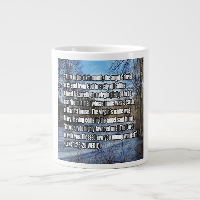 Lukas 1:26-28 WEBU Mugg Jumbo Mugg (Framsidan)