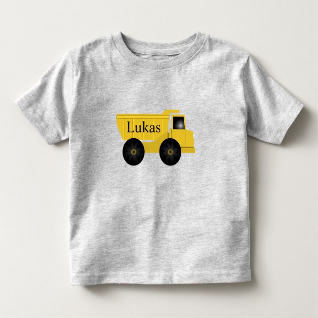Lukas Personlig Lastbil Shirt T Shirt (Framsida)