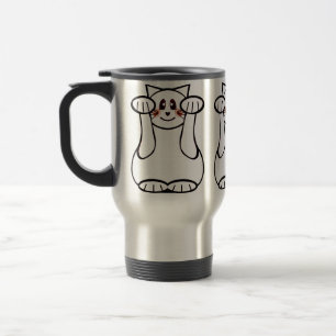 Lukcy Cat Maneki Neko Beckoning Välkomskat Resemugg