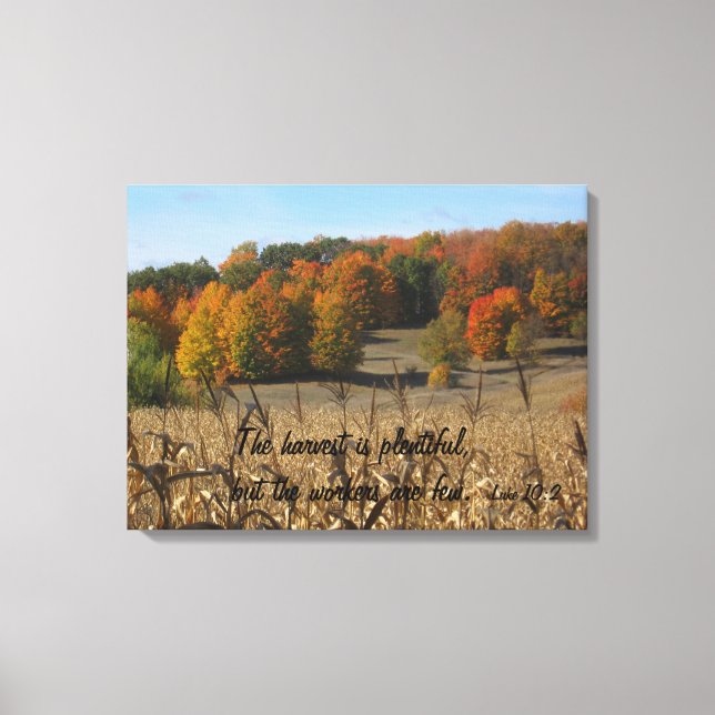 Luke 10:2 Stretched Kanvastryck (Framsida)