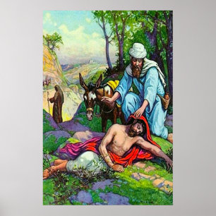 Luke 10:30-37 Kärlek för en granne Poster