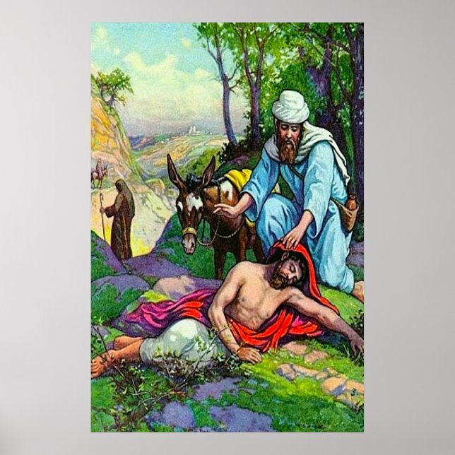 Luke 10:30-37 Kärlek för en granne Poster (Framsidan)