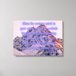 Luke 11:24 Bible Verse KJV Pic Wall Art Canvastryck