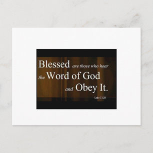 Luke 11:28 vykort