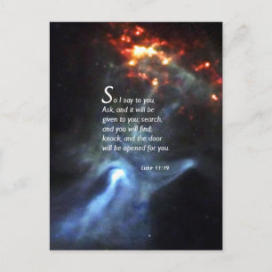 Luke 11:9 vykort