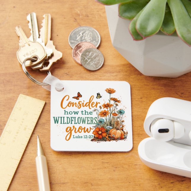 Luke 12:27 nyckelring (Skrivbord)