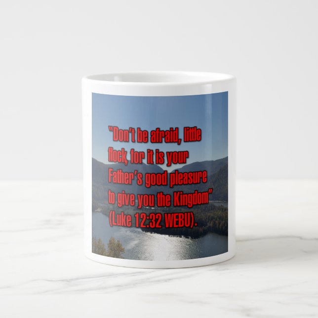 Luke 12:32 WEBU Mug Jumbo Mugg (Framsidan)