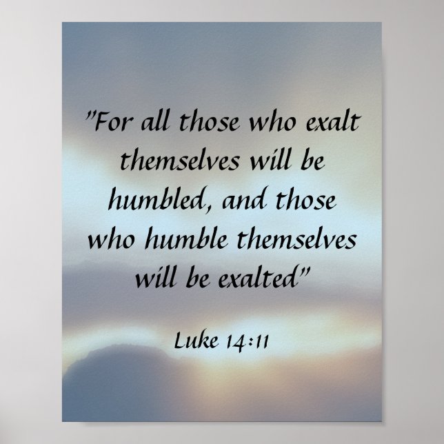 Luke 14:11 poster (Framsidan)