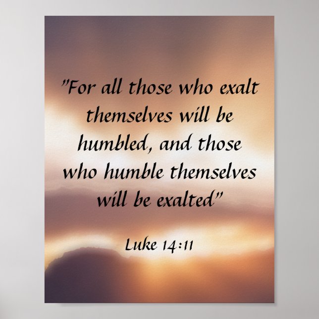 Luke 14:11 poster (Framsidan)