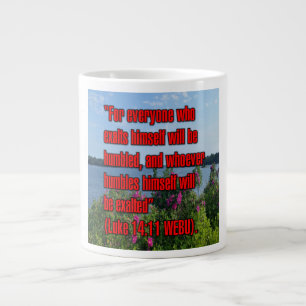Luke 14:11 WEBU Mugg Jumbo Mugg