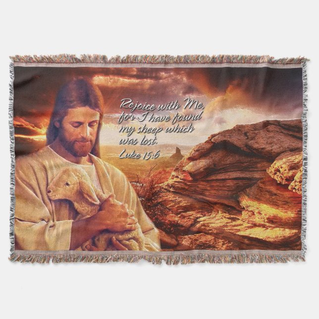 Luke 15:6 Throw Blanket Mysfilt (Framsidan)