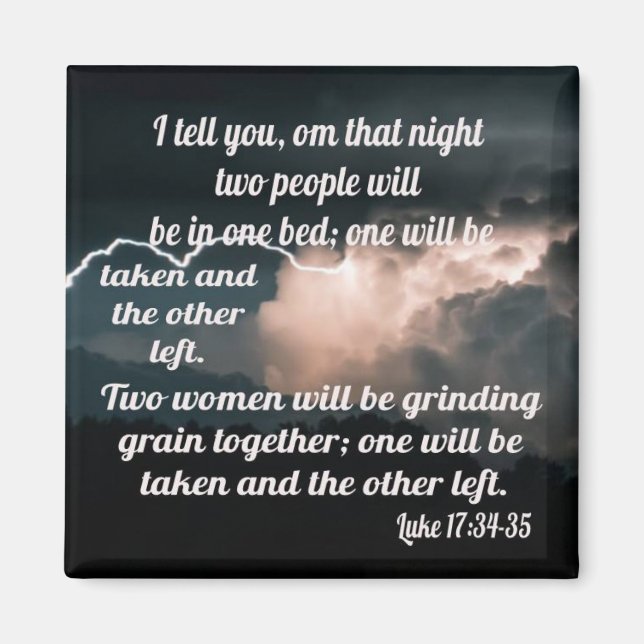 Luke 17:34-35 magnet (Framsidan)