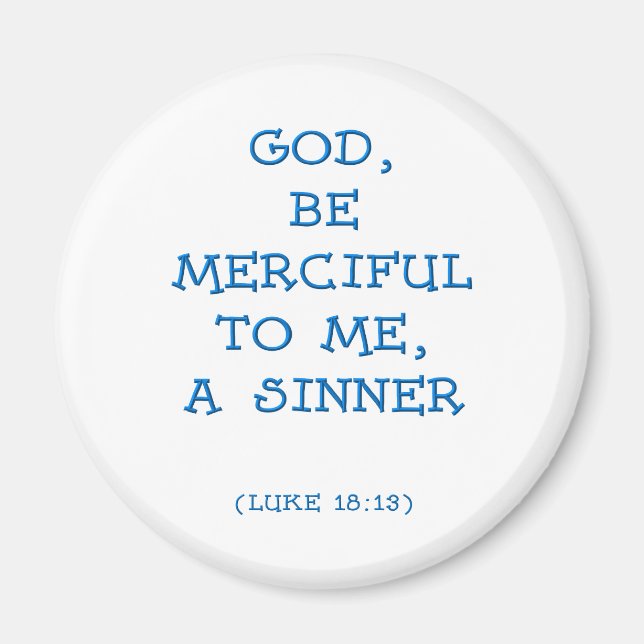 Luke 18: 13 magnet (Framsidan)