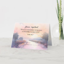 Luke 18:27 Jesus svarade Möjlig med Gud Bible