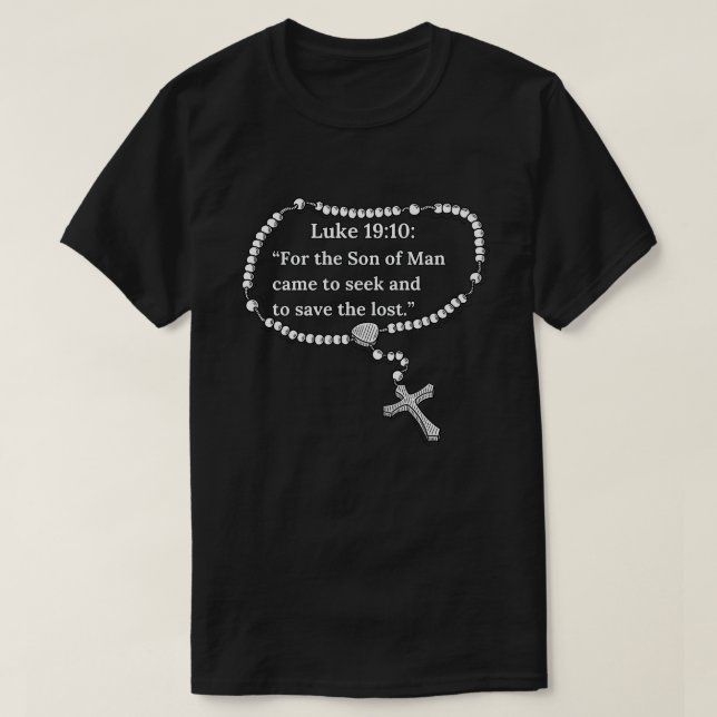 Luke 19:10 t shirt (Design framsida)