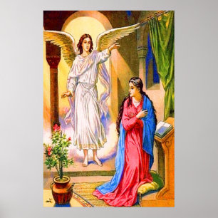 Luke 1:26-38 Gabriel Brings News till Mary poster
