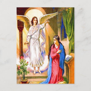Luke 1:26-38 Gabriel Brings Nyheter till Mary-vyko Vykort