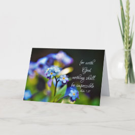 Luke 1:37 För med Gud är inget omöjligt Kort