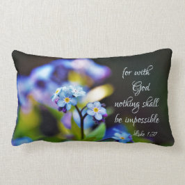 Luke 1:37 För med Gud ska inget vara omöjligt Lumbarkudde