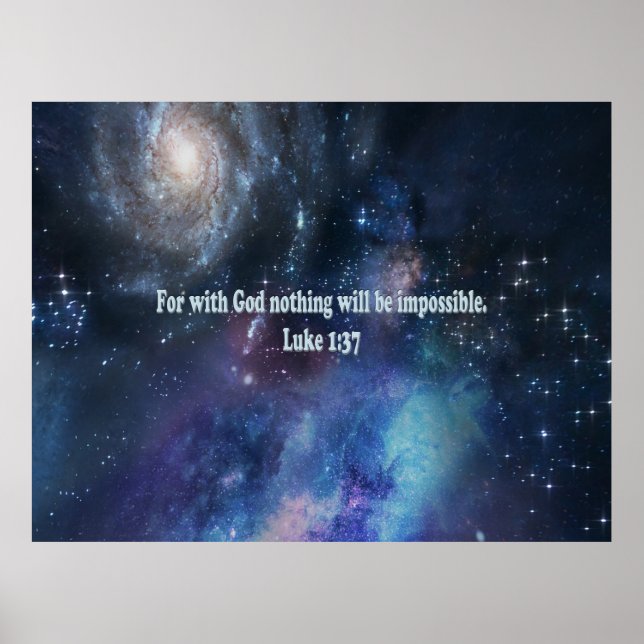 Luke 1:37 poster (Framsidan)