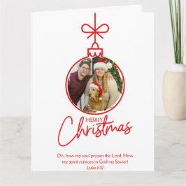 Luke 1:47 Kristet julkort Kort