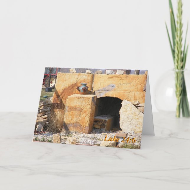 Luke 24: 6, han är Risen Helgkort (Framsida)