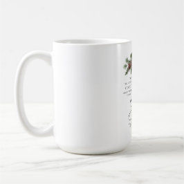 Luke 2:10-11 Bra Tidings Poinsettia jul Kaffemugg