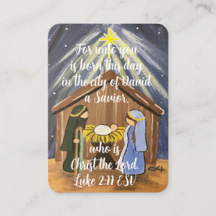Luke 2:11 Affärskort för Ntivity Scripture Visitkort