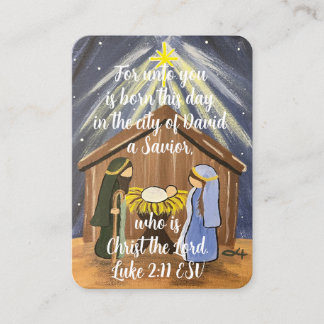 Luke 2:11 Affärskort för Ntivity Scripture Visitkort