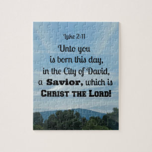 Luke 2:11 Du är född i dag, i Pussel