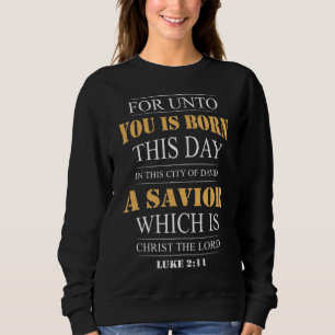Luke 2:11 Julbibel Verse T Shirt