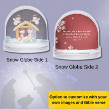 Luke 2:11 Julbibelvers Snöglob