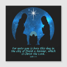 Luke 2:11 Magnetiskt kort