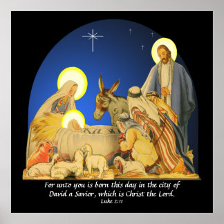 Luke 2:11 poster