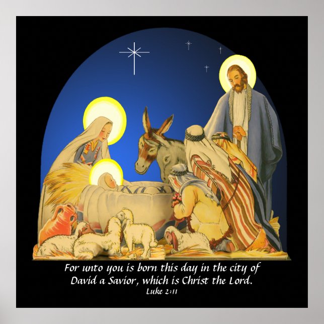 Luke 2:11 poster (Framsidan)