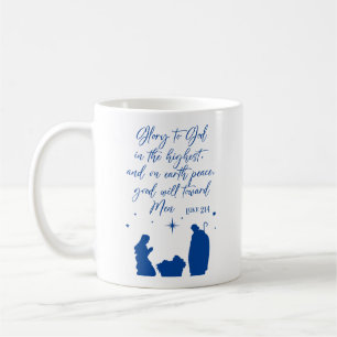 Luke 2:14 Glory för Gud i den högsta nyheten Kaffemugg